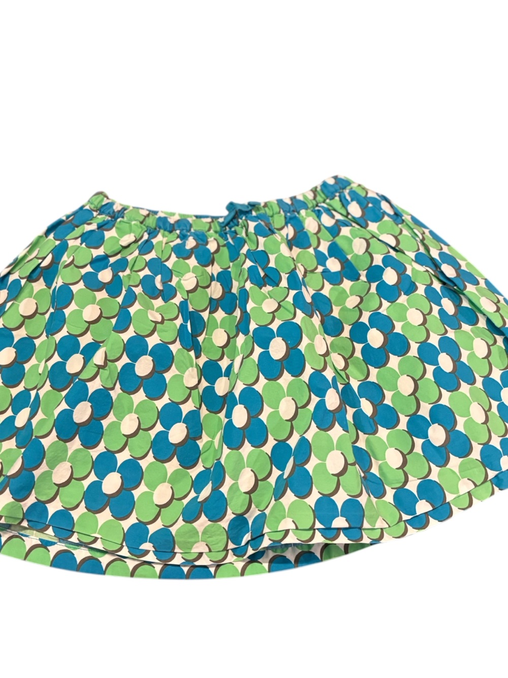 Mini Boden green and blue floral skirt